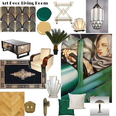 Art Deco Mod3 Interior Design Mood Board by Robyn on Style Sourcebook