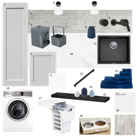 Jenna Cleveray - Laundry Interior Design Mood Board by madzgartside on Style Sourcebook