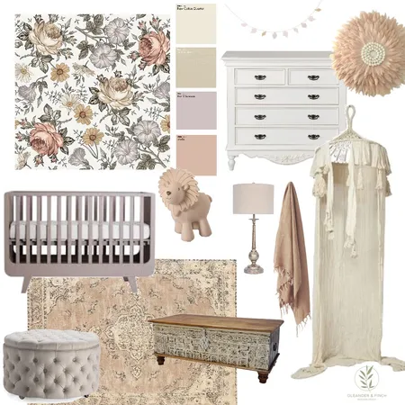 Vintage rose Interior Design Mood Board by Oleander & Finch Interiors on Style Sourcebook