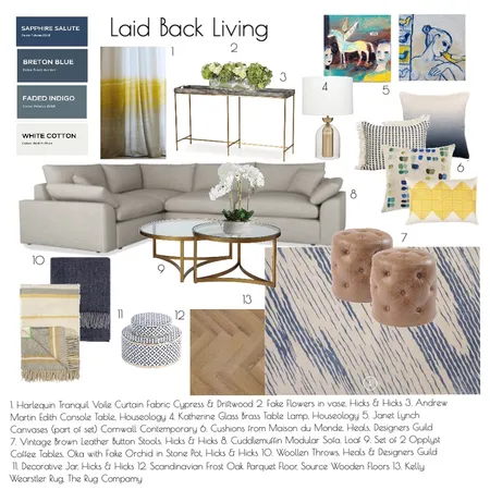 Laid Back Living Interior Design Mood Board by JSelby on Style Sourcebook