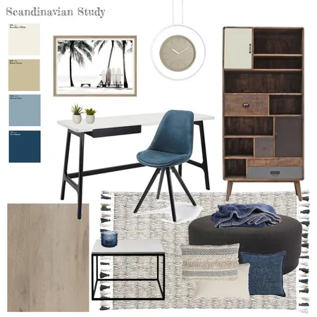 Scandinavian Study Interior Design Mood Board by yeewanrou on Style Sourcebook