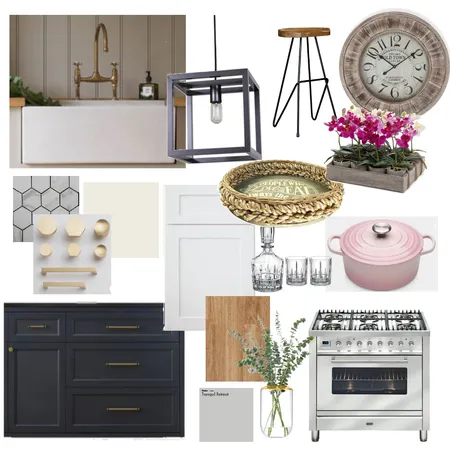 Modern Farmhouse Kitchen Interior Design Mood Board by Lenelle on Style Sourcebook