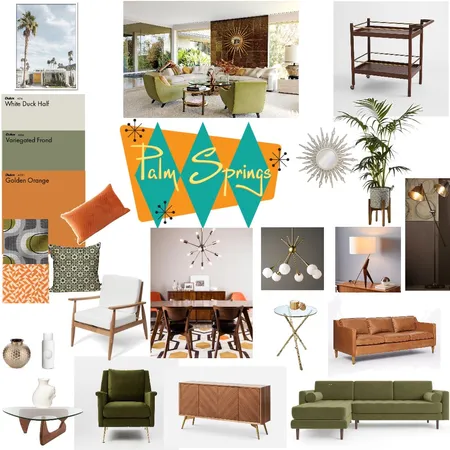 Mid Century Modern Inspired Interior Design Mood Board by Organised Design by Carla on Style Sourcebook