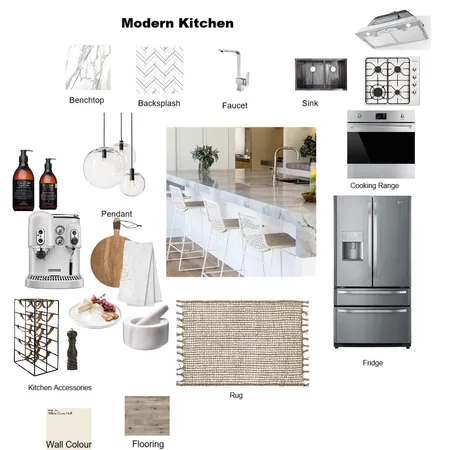Modern Kitchen Interior Design Mood Board by shikha.das on Style Sourcebook