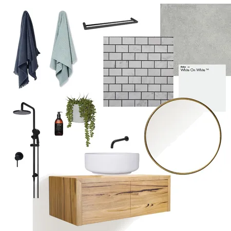 Top Floor Bathroom Interior Design Mood Board by Gingerandsalt on Style Sourcebook