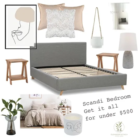 Scandi bedroom under $500 Interior Design Mood Board by Oleander & Finch Interiors on Style Sourcebook