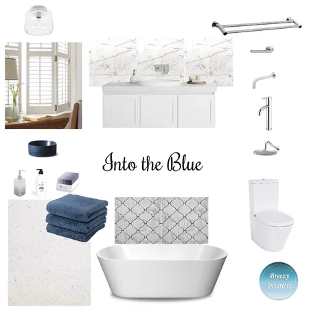 Into the blue Interior Design Mood Board by Breezy Interiors on Style Sourcebook