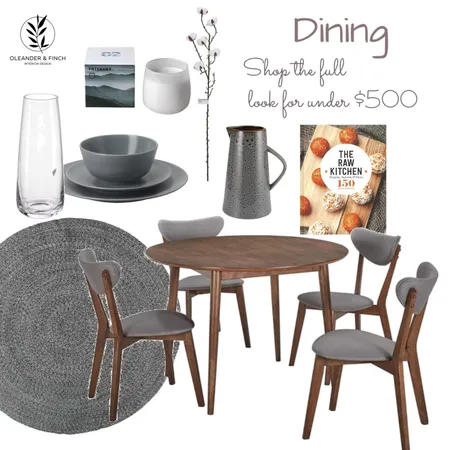 Dining under $500 Interior Design Mood Board by Oleander & Finch Interiors on Style Sourcebook