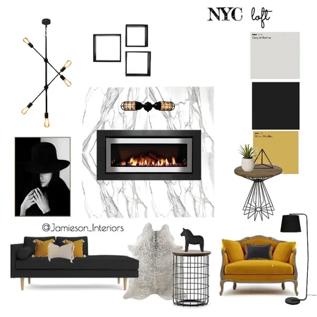 Electric NYC Loft Interior Design Mood Board by Maygn Jamieson on Style Sourcebook