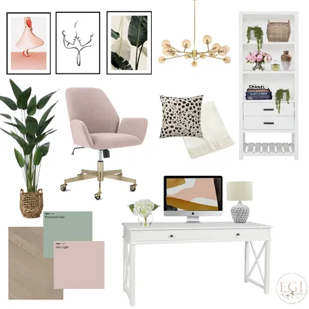 Dream Home Office Interior Design Mood Board by Eliza Grace Interiors on Style Sourcebook