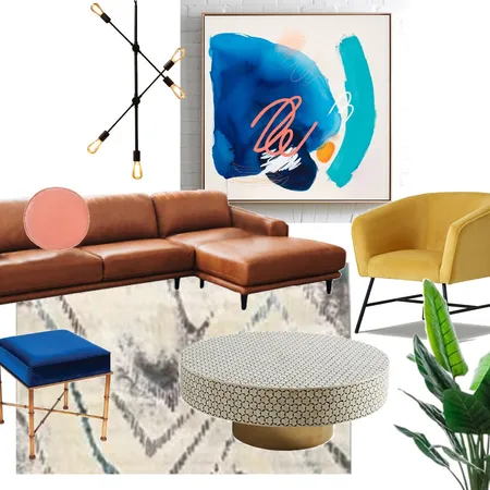 Living room with Sea Swims Interior Design Mood Board by Jensievers on Style Sourcebook
