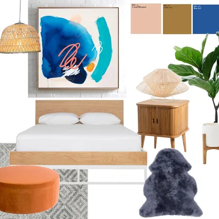 Summery Bedroom Interior Design Mood Board by Jensievers on Style Sourcebook