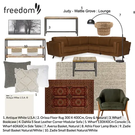 Judy - Wattle Grove : Living Interior Design Mood Board by fabulous_nest_design on Style Sourcebook