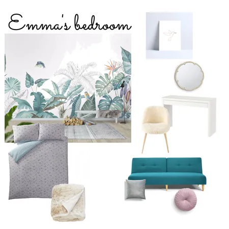 Emma's bedroom Interior Design Mood Board by AndreaSteel on Style Sourcebook