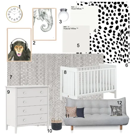 guest/nursery Interior Design Mood Board by carlyperodeau on Style Sourcebook