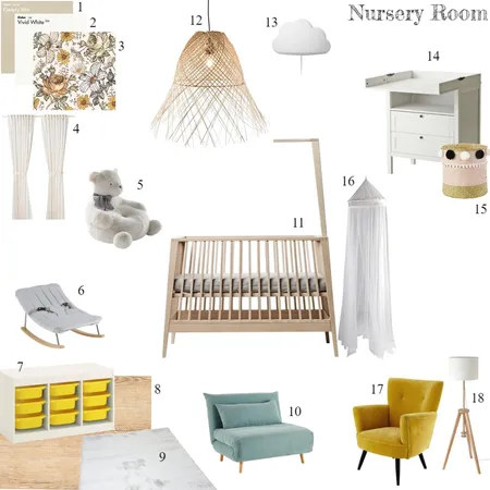 Nursery Interior Design Mood Board by mesikaufmann on Style Sourcebook