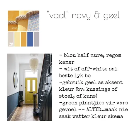 VM kamer navy &amp; geel Interior Design Mood Board by Zellee Best Interior Design on Style Sourcebook