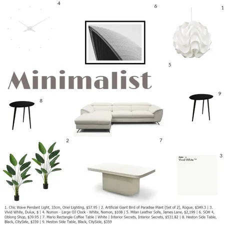 Minimalist Interior Design Mood Board by nzngstudio on Style Sourcebook