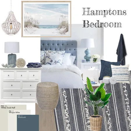Hamptons Bedroom Interior Design Mood Board by Mandygee on Style Sourcebook
