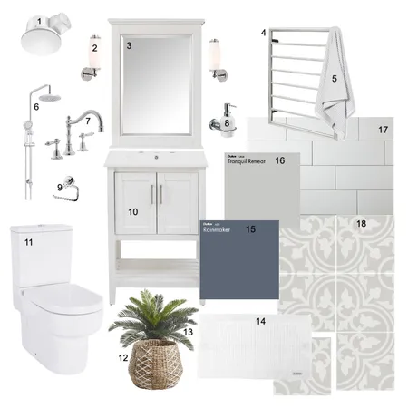 Bathroom Interior Design Mood Board by LailaDekker on Style Sourcebook