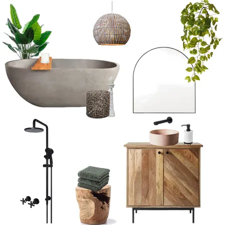 Spiritual Bathroom Interior Design Mood Board by Haus & Hub Interiors on Style Sourcebook