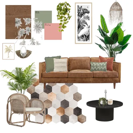Tropical Boho Interior Design Mood Board by Haus & Hub Interiors on Style Sourcebook