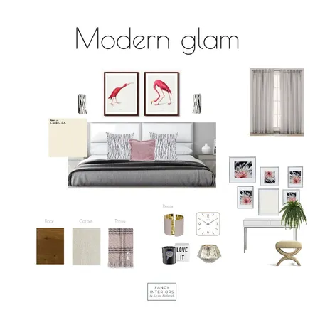 Modern Glam Interior Design Mood Board by KseniaBerkovich on Style Sourcebook