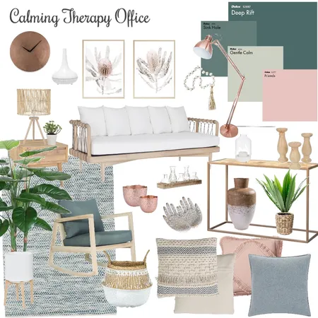 Calming Therapy Office Interior Design Mood Board by AlainaPhillippi on Style Sourcebook