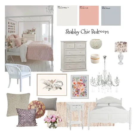 Shabby Chic Bedroom Interior Design Mood Board by sanifegrey on Style Sourcebook
