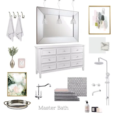 Master Bathroom Interior Design Mood Board by cpinteriors on Style Sourcebook