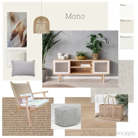 Monochrome reading nook Interior Design Mood Board by Lenny on Style Sourcebook