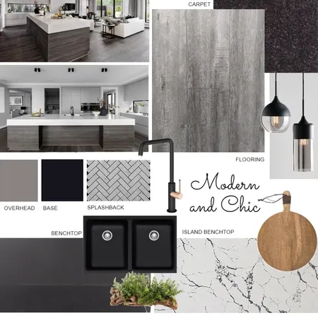 MODERN CHIC KITCHEN  1 Interior Design Mood Board by Megha on Style Sourcebook
