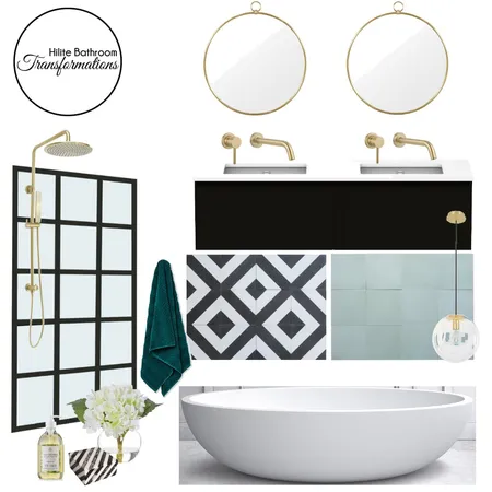 Hollywood glamour Interior Design Mood Board by Hilite Bathrooms on Style Sourcebook