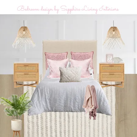 Coastal bedroom with batten wall Interior Design Mood Board by Sapphire_living on Style Sourcebook