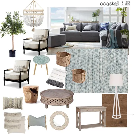 Coastal LR Interior Design Mood Board by creating a home that feels like a vacation on Style Sourcebook
