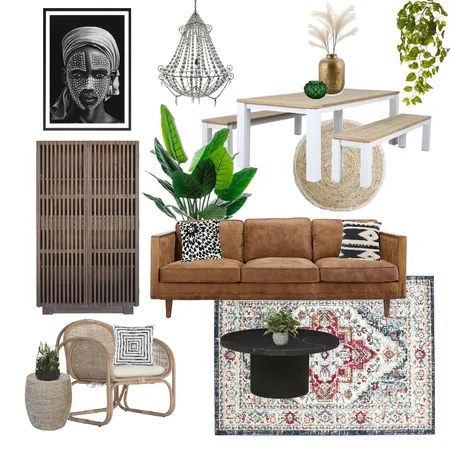 Eclectic Lounge Dining Interior Design Mood Board by Haus & Hub Interiors on Style Sourcebook