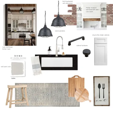 Farmhouse Kitchen A Interior Design Mood Board by Payton on Style Sourcebook