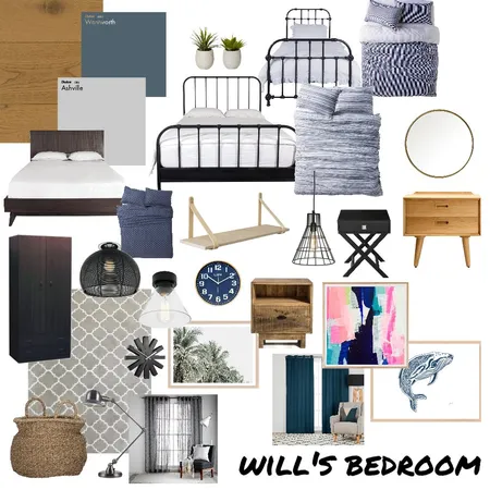 will's bedroom Interior Design Mood Board by agodber on Style Sourcebook