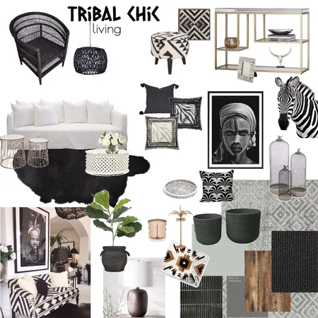 Tribal living Interior Design Mood Board by ELENAroveda on Style Sourcebook