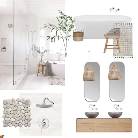 Coastal Chic Bathroom Interior Design Mood Board by jillianlevey on Style Sourcebook