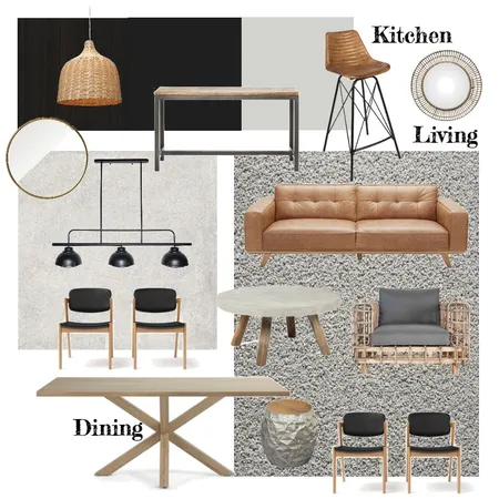 Living Dining &amp; Kitchen Interior Design Mood Board by alihelmes on Style Sourcebook