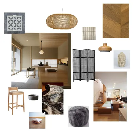 Japanese Open-Plan Living/Dining Interior Design Mood Board by SacredSpaces on Style Sourcebook
