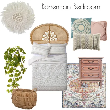 Bohemian Bedroom Interior Design Mood Board by 01Jackie on Style Sourcebook