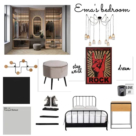 emm s bedroom Interior Design Mood Board by Tarataioana on Style Sourcebook