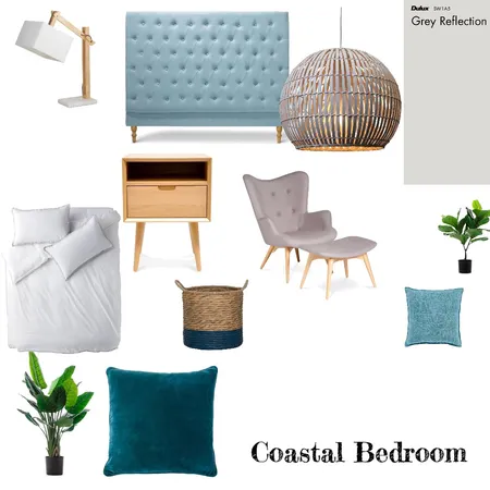 Coastal Bedroom Interior Design Mood Board by Anele on Style Sourcebook