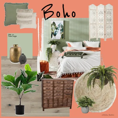 Boho Bedroom Interior Design Mood Board by chelseadawson on Style Sourcebook