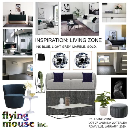 Jasmina Living zone Interior Design Mood Board by Flyingmouse inc on Style Sourcebook