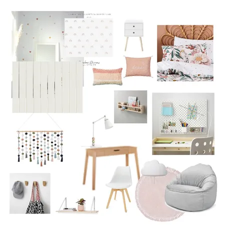 Mila’s Bedroom Interior Design Mood Board by Renataparoni on Style Sourcebook