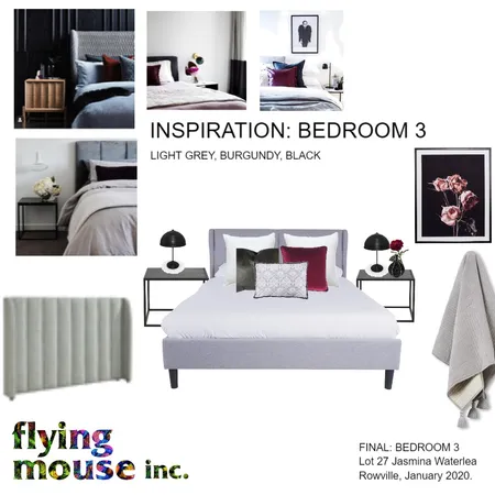 Jasmina Bedroom 3 Interior Design Mood Board by Flyingmouse inc on Style Sourcebook