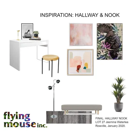 Jasmina Hallway Nook Interior Design Mood Board by Flyingmouse inc on Style Sourcebook